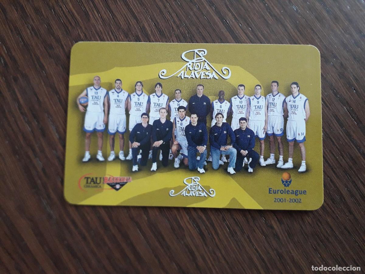 Coleccionismo Calendarios: calendario fournier Rioja Alavesa, Tau Baskonia, basket, a&ntilde;o 2002