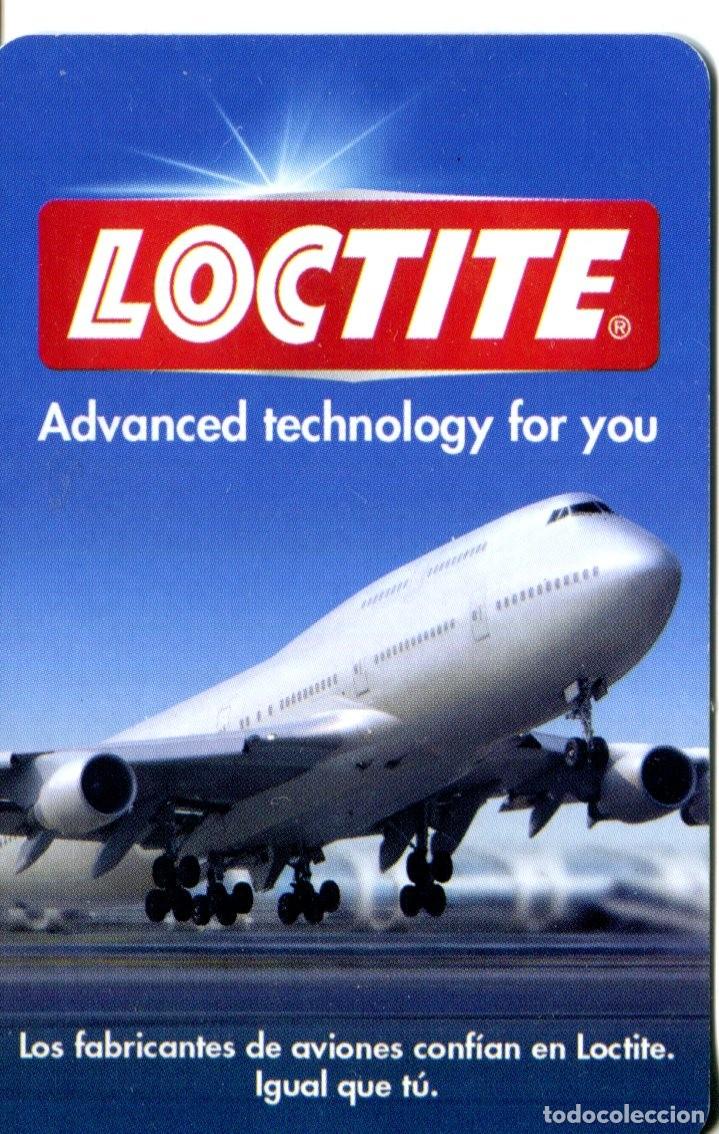 Coleccionismo calendarios: CALENDARIO DE BOLSILLO PUBLICITARIO FOURNIER A&Ntilde;O 2011 LOCTITE - AVION