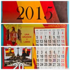 Coleccionismo Calendarios: CALENDARIO BAZAR NACIONAL TOMELLOSO - AÑO 2015 COMPLETO - TEMA FRANCO FALANGE ... VER FOTOS