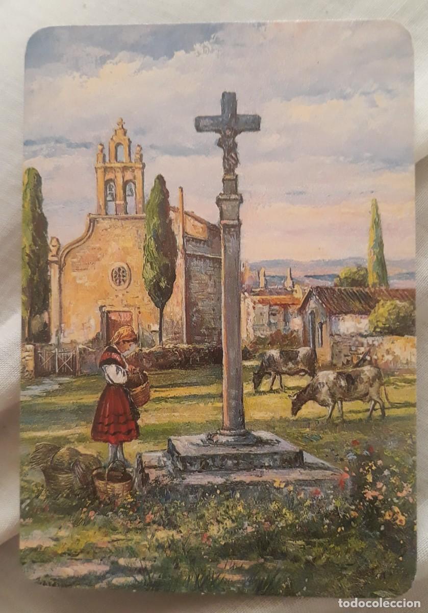 Coleccionismo Calendarios: -84684 CALENDARIO PINTURA MUJER CON TRAJE REGIONAL REZANDO, A&Ntilde;O 1997, SERIE EGC 89