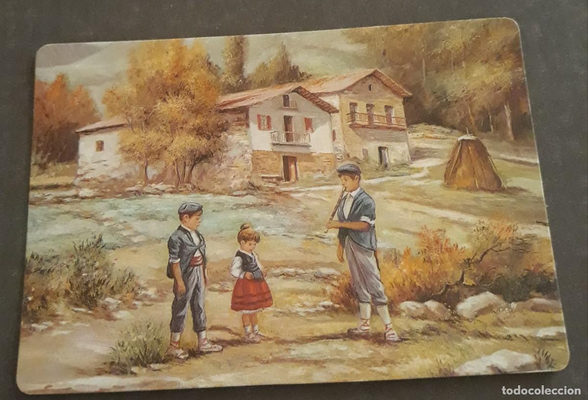 Coleccionismo Calendarios: -84685 CALENDARIO PINTURA NI&Ntilde;OS CON TRAJE REGIONAL TOCANDO LA FLAUTA, A&Ntilde;O 2001, WCB 36