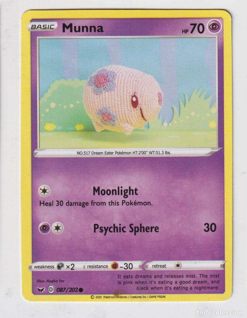 Collectables Calendars: CARTAS DE POK&Eacute;MON MUNNA CV 70 DEL A&Ntilde;O 2020
