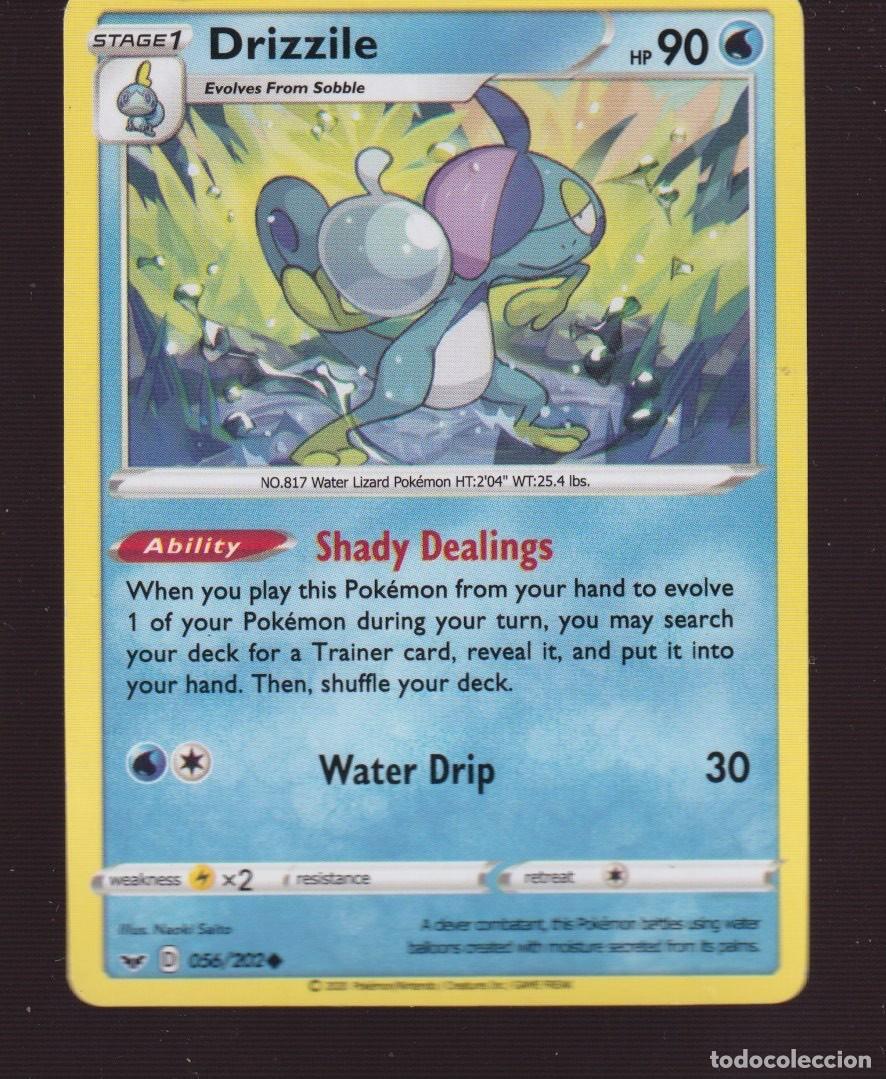 Coleccionismo Calendarios: CARTAS DE POK&Eacute;MON DRIZZILE CV 90 DEL A&Ntilde;O 2020
