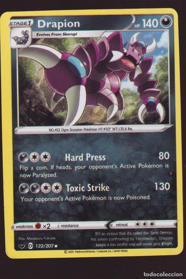 Coleccionismo Calendarios: CARTAS DE POK&Eacute;MON GRAPION CV 140 DEL A&Ntilde;O 2020