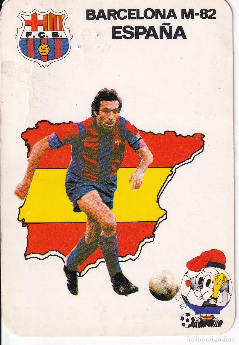 Coleccionismo calendarios: CALENDARIO DEL A&Ntilde;O 1982 DEL FUTBOL CLUB BARCELONA - MUNDIAL 1982 - QUINI (BAR&Ccedil;A) FOOTBALL
