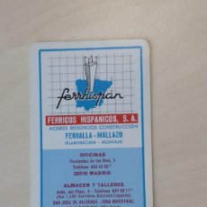 Coleccionismo Calendarios: CALENDARIO BOLSILLO - AÑO 1987 - FÉRRICOS HISPÁNICOS FERRHISPÁN - FOURNIER