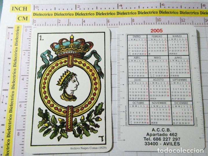 Sammeln von Kalendern: CALENDARIO DE BOLSILLO A&Ntilde;O 2005. NAIPE AS DE OROS. A&Ntilde;O 1829 COLECCI&Oacute;N ARCHIVO NAIPES COMAS.