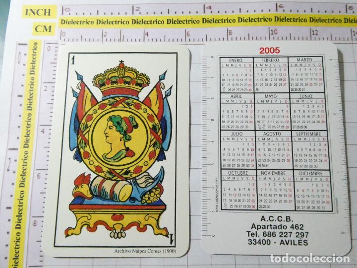 Collectionnisme Calendriers: CALENDARIO DE BOLSILLO A&Ntilde;O 2005. NAIPE AS DE OROS. A&Ntilde;O 1900 COLECCI&Oacute;N ARCHIVO NAIPES COMAS.