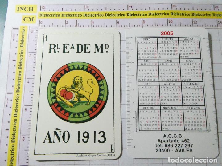 Collezionismo Calendari: CALENDARIO DE BOLSILLO A&Ntilde;O 2005. NAIPE AS DE OROS. A&Ntilde;O 1913 COLECCI&Oacute;N ARCHIVO NAIPES COMAS.