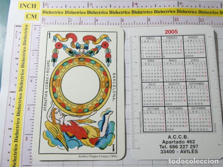 Collectables Calendars: CALENDARIO DE BOLSILLO A&Ntilde;O 2005. NAIPE AS DE OROS. A&Ntilde;O 1904 COLECCI&Oacute;N ARCHIVO NAIPES COMAS.