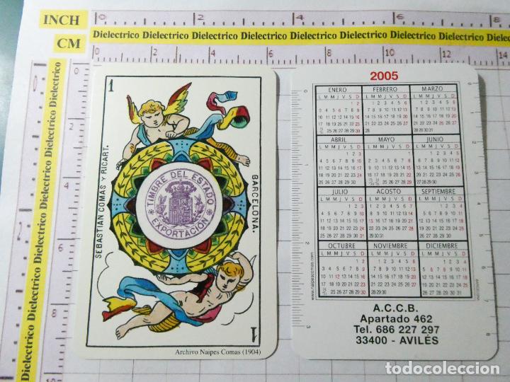 Collezionismo Calendari: CALENDARIO DE BOLSILLO A&Ntilde;O 2005. NAIPE AS DE OROS. A&Ntilde;O 1904 COLECCI&Oacute;N ARCHIVO NAIPES COMAS.