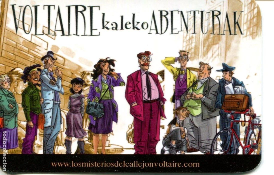 Coleccionismo Calendarios: CALENDARIO BOLSILLO LITERATURA VASCA (MEZULARI - LIBRO. VOLTAIRE KALEKO ABENTURAK) 2014 NUEVO