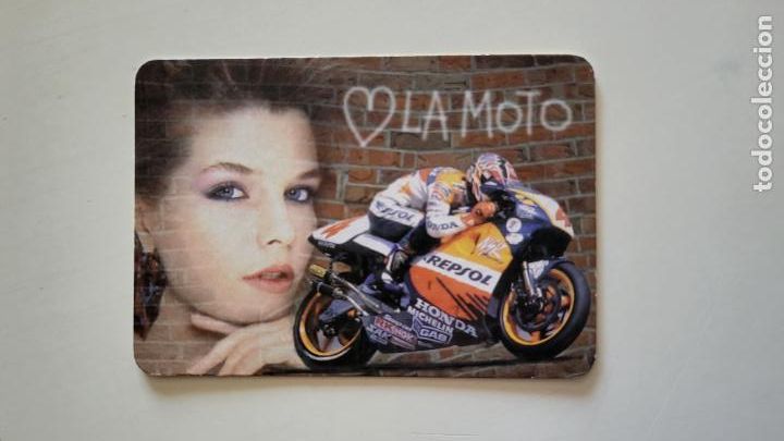 Coleccionismo Calendarios: CALENDARIO BOLSILLO MOTOCICLISMO MOTO REPSOL CHICA CRIVILL&Eacute; MARQUEZ DOHAN A&Ntilde;O 2002 EGC 106