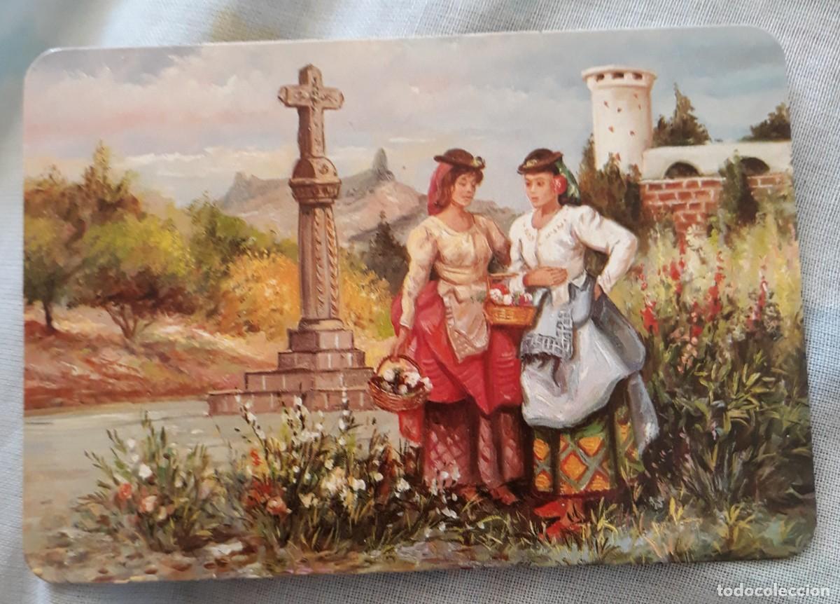 Coleccionismo Calendarios: -85128 CALENDARIO PINTURA MUJERES CON TRAJE REGIONAL, A&Ntilde;O 2002, SERIE EGC 34, CON PUBLICIDAD