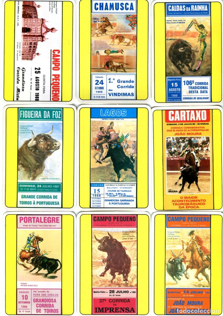 Sammeln von Kalendern: 12 CALENDARIOS DE TOROS A&Ntilde;O 1990 TAUROMAQUIA (Son Portugueses)