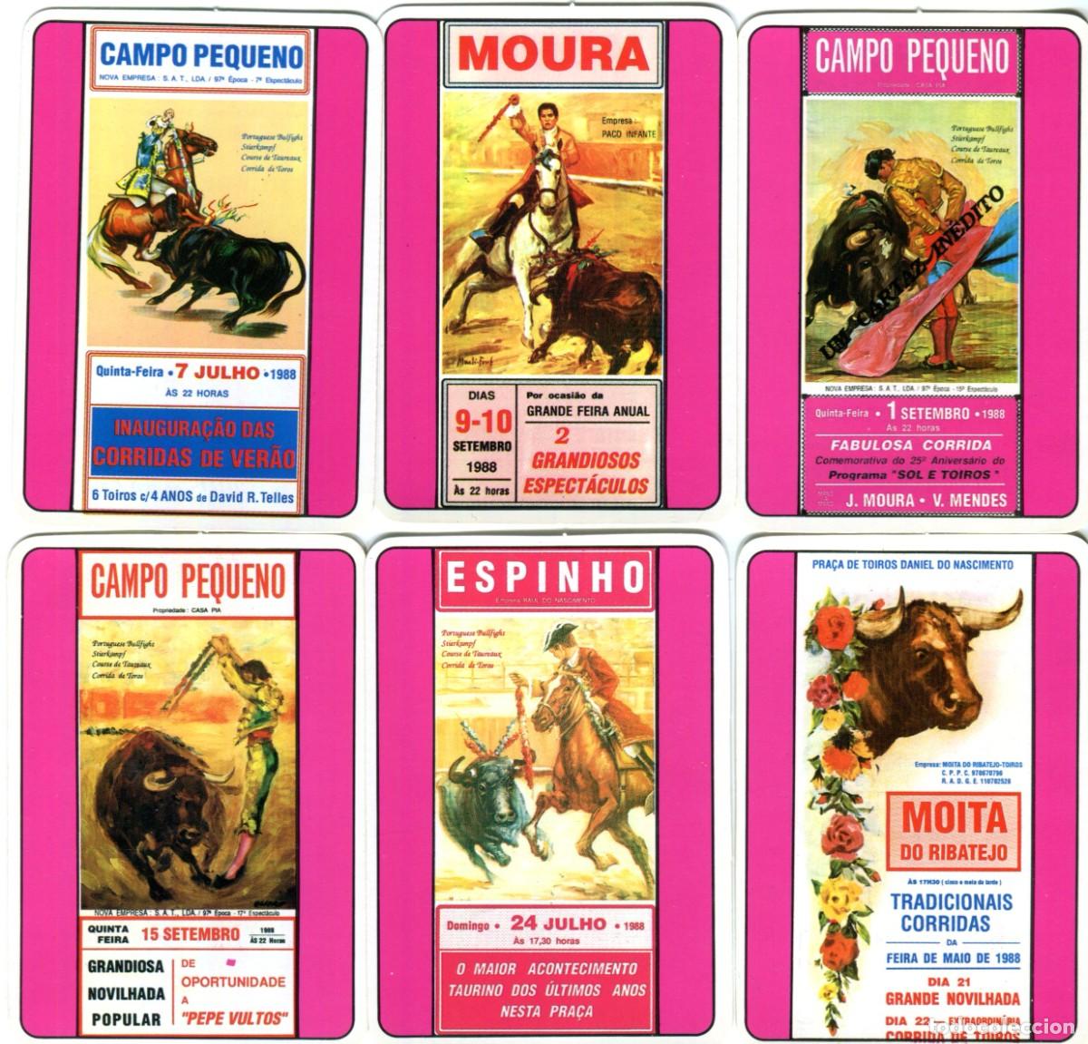 Sammeln von Kalendern: 12 CALENDARIOS DE TOROS A&Ntilde;O 1990 TAUROMAQUIA (Son Portugueses)