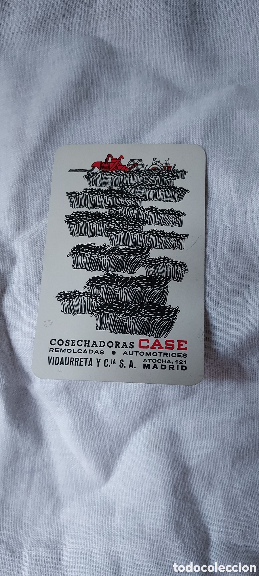 Collectables Calendars: CALENDARIO FOURNIER 1961.COSECHADORAS CASE.VIDAURRETA Y COMPA&Ntilde;IA