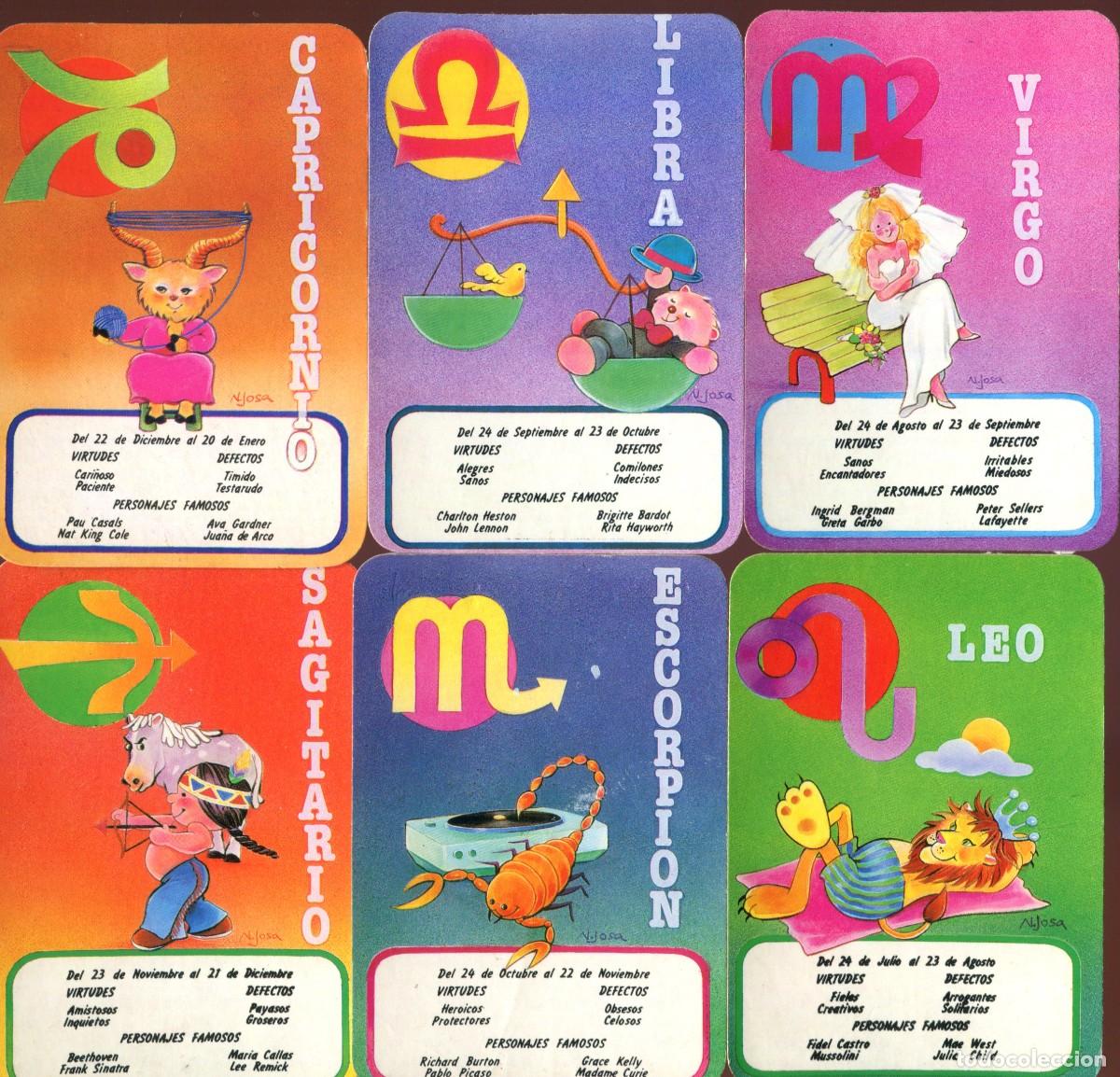 Colecionismo Calend&aacute;rios: 12 calendarios de bolsillo horoscopo completo 1993 serie WCB