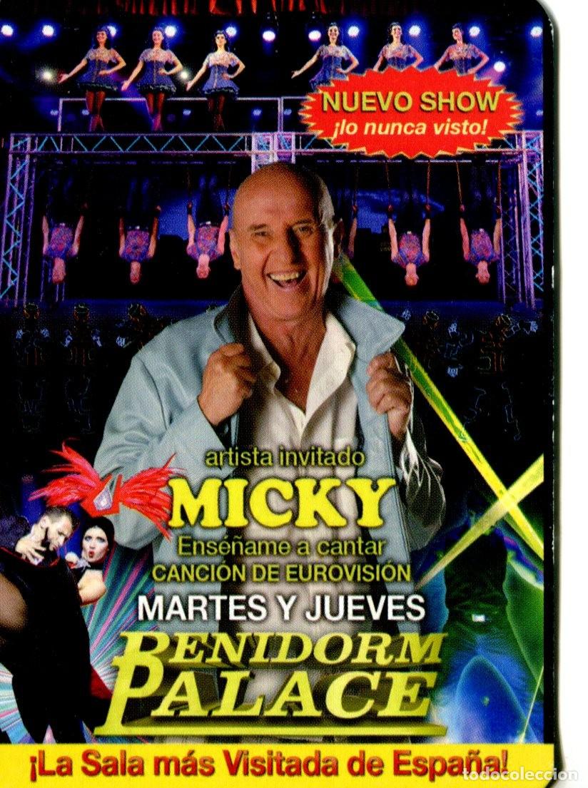 Coleccionismo calendarios: CALENDARIO DE BOLSILLO PUBLICITARIO A&Ntilde;O 2015 BENIDORM PALACE - ESPECT&Aacute;CULOS - MICKY - BENIDORM