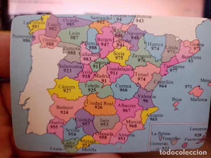 calendario mapa provincias españa prefijos tele - Compra venta en ...