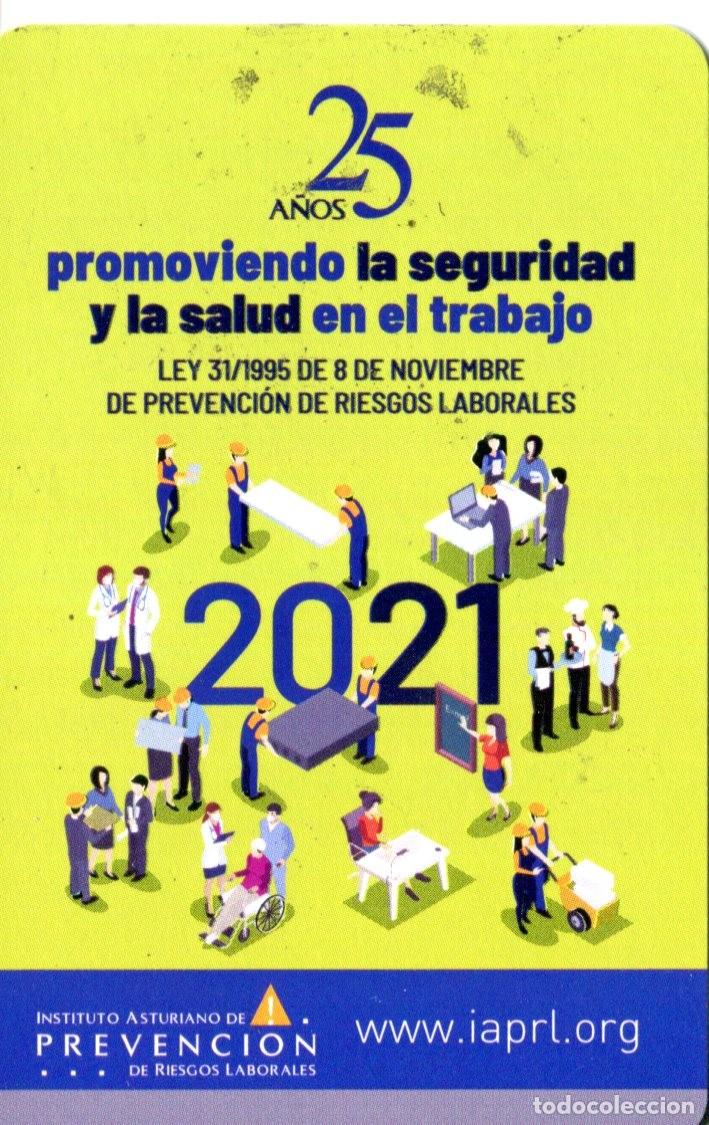Coleccionismo calendarios: CALENDARIO FOURNIER. INSTITUTO ASTURIANO DE PREVENCI&Oacute;N DE RIESGOS LABORALES. A&Ntilde;O 2021
