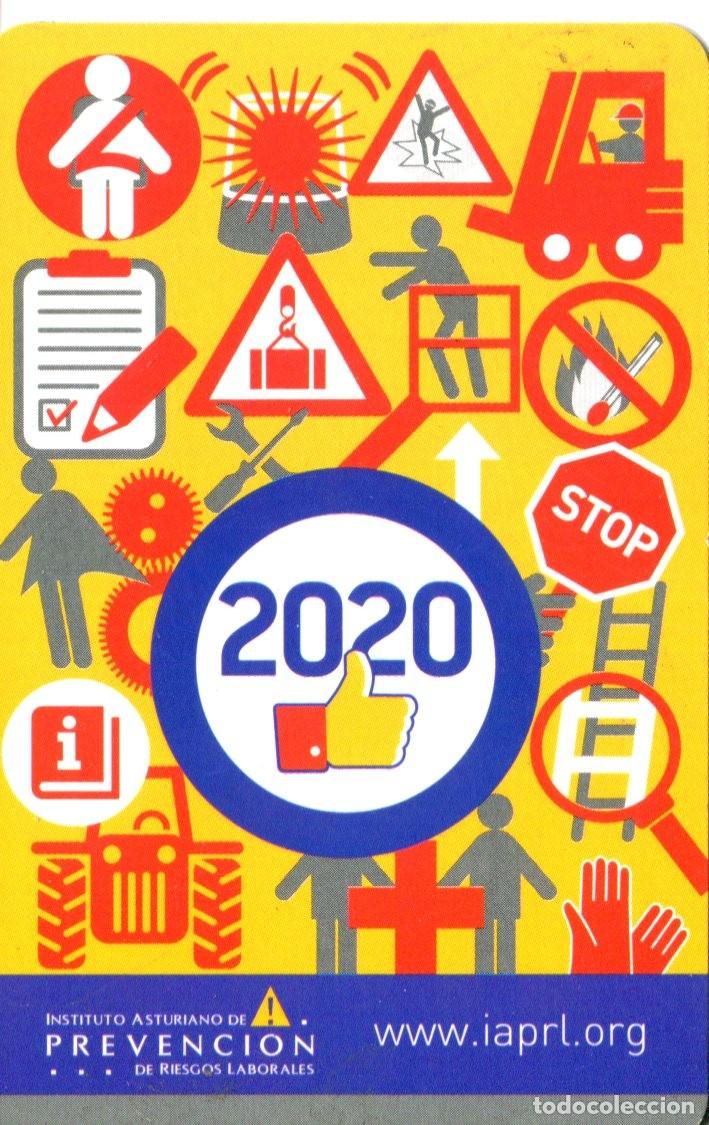 Coleccionismo calendarios: CALENDARIO FOURNIER. INSTITUTO ASTURIANO DE PREVENCI&Oacute;N DE RIESGOS LABORALES. A&Ntilde;O 2020