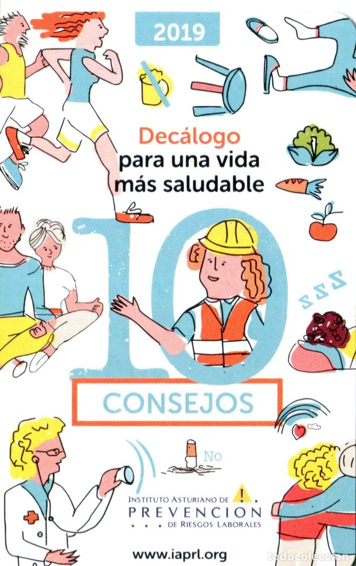 Coleccionismo calendarios: CALENDARIO FOURNIER. INSTITUTO ASTURIANO DE PREVENCI&Oacute;N DE RIESGOS LABORALES. A&Ntilde;O 2019