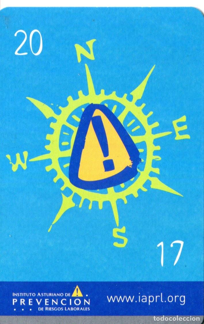 Coleccionismo calendarios: CALENDARIO FOURNIER. INSTITUTO ASTURIANO DE PREVENCI&Oacute;N DE RIESGOS LABORALES. A&Ntilde;O 2017