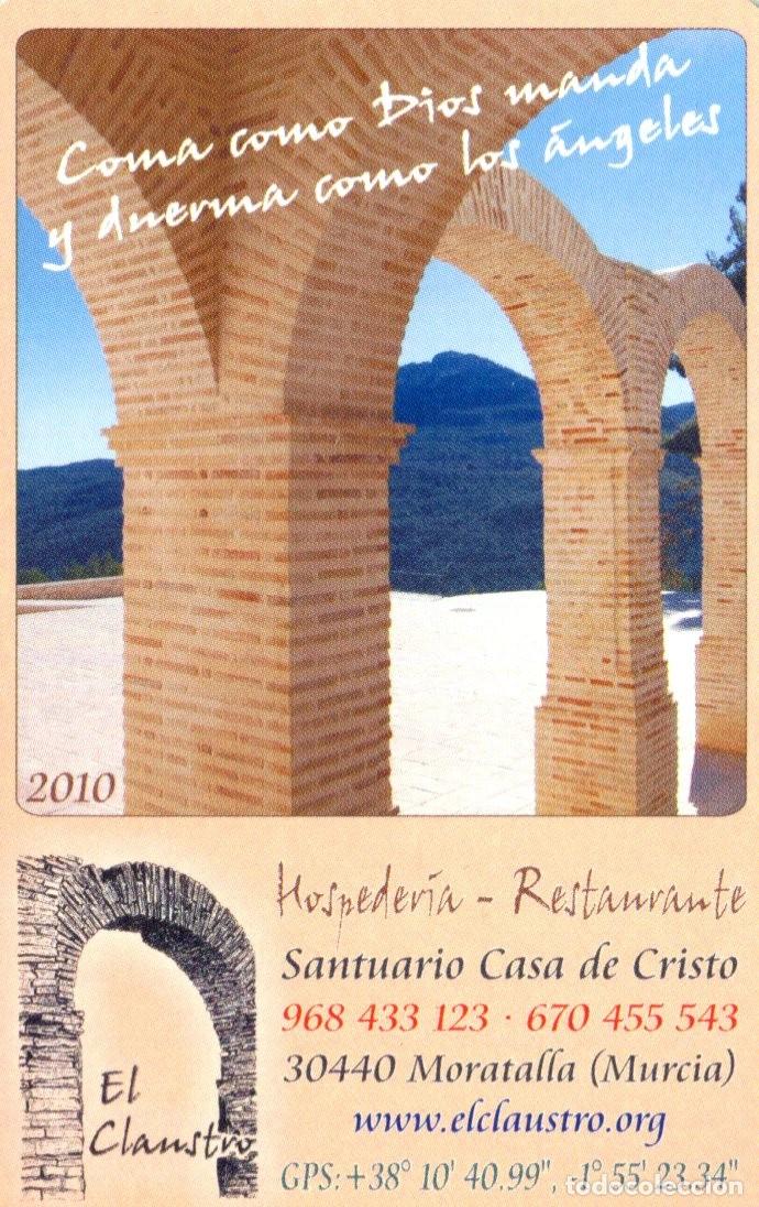 Coleccionismo calendarios: Calendario Fournier de bolsillo - Hospeder&iacute;a Restaurante El Claustro - 2010