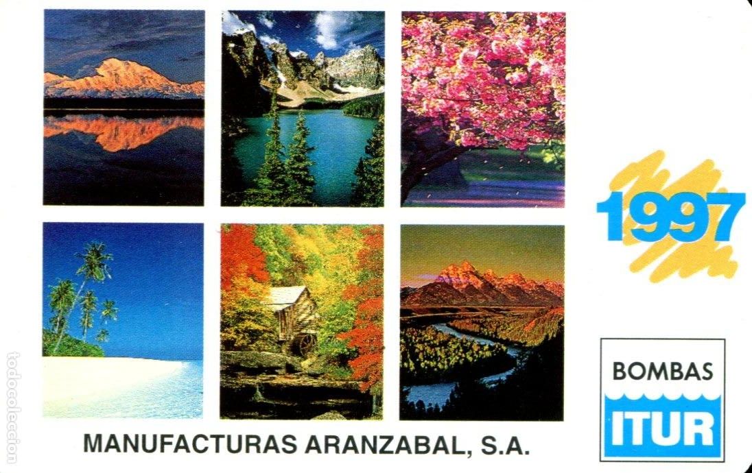 Coleccionismo calendarios: CALENDARIO DE BOLSILLO FOURNIER BOMBAS ITUR A&Ntilde;O 1997