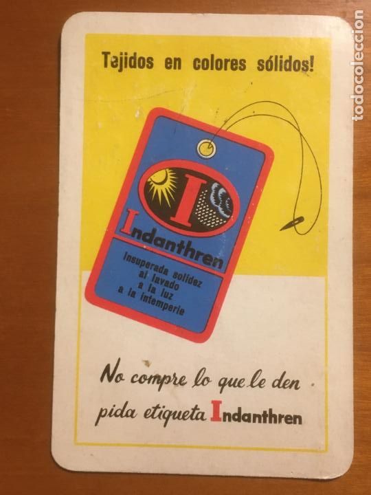 Collectables Calendars: indanthren fournier calendario original 1962