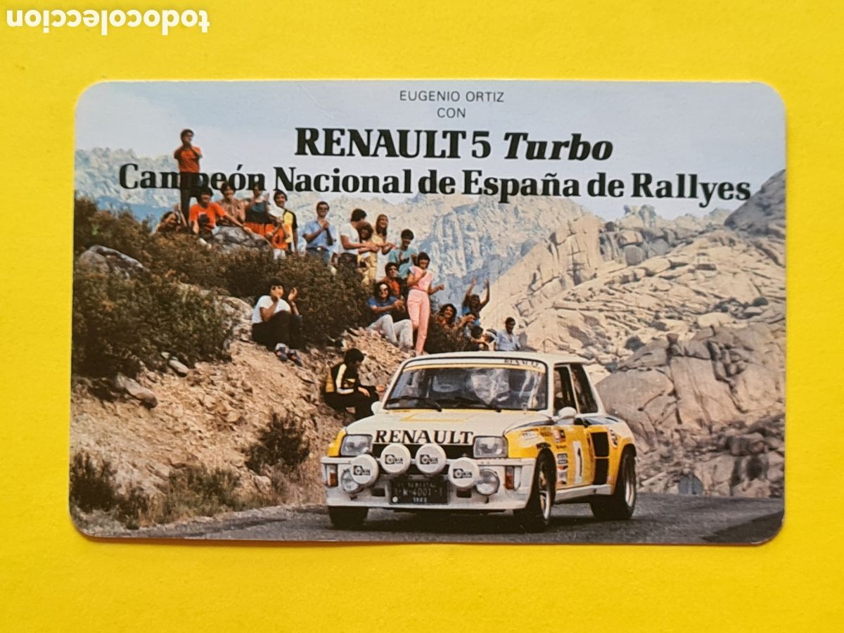 Collezionismo Calendari: CALENDARIO BOLSILLO FOURNIER 1984 - RENAULT 5 TURBO - E. RUIZ CAMPEON NACIONAL DE ESPA&Ntilde;A DE RALLYES