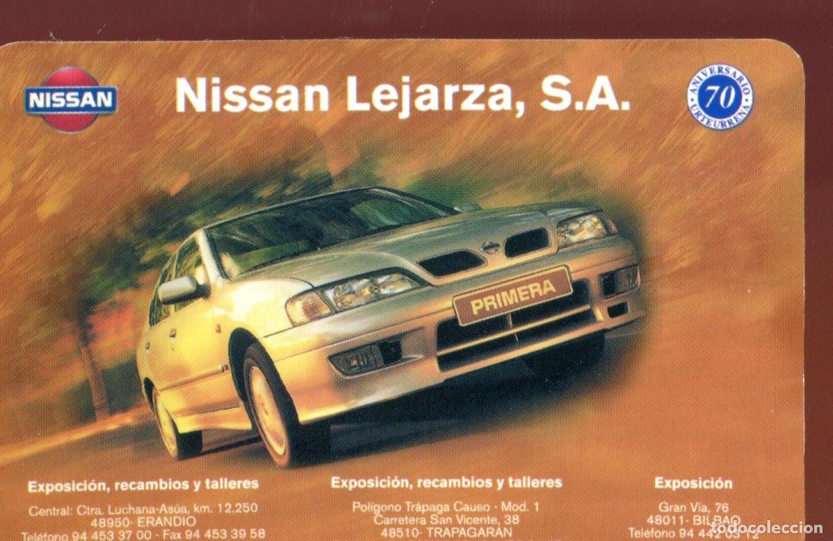 Coleccionismo Calendarios: Calendario de Bolsillo NISSAN LEJARZA 1999 - Coches