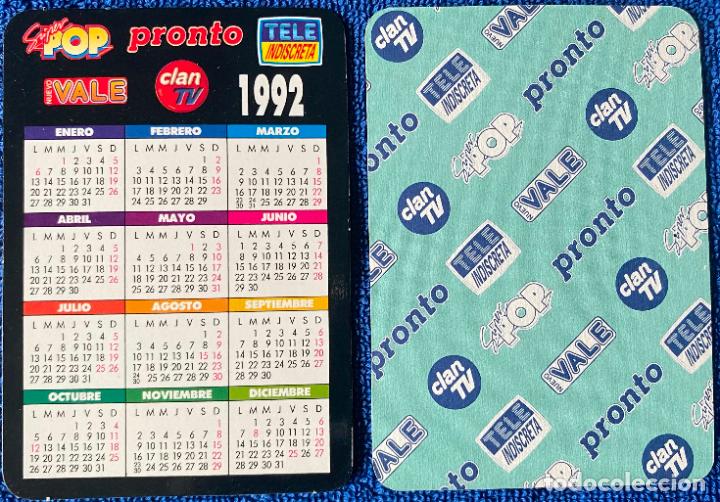 Coleccionismo Calendarios: Super Pop - Pronto - Tele Indiscreta - Nuevo Vale - Clan TV - Calendario (1992) &iexcl;Impecable!
