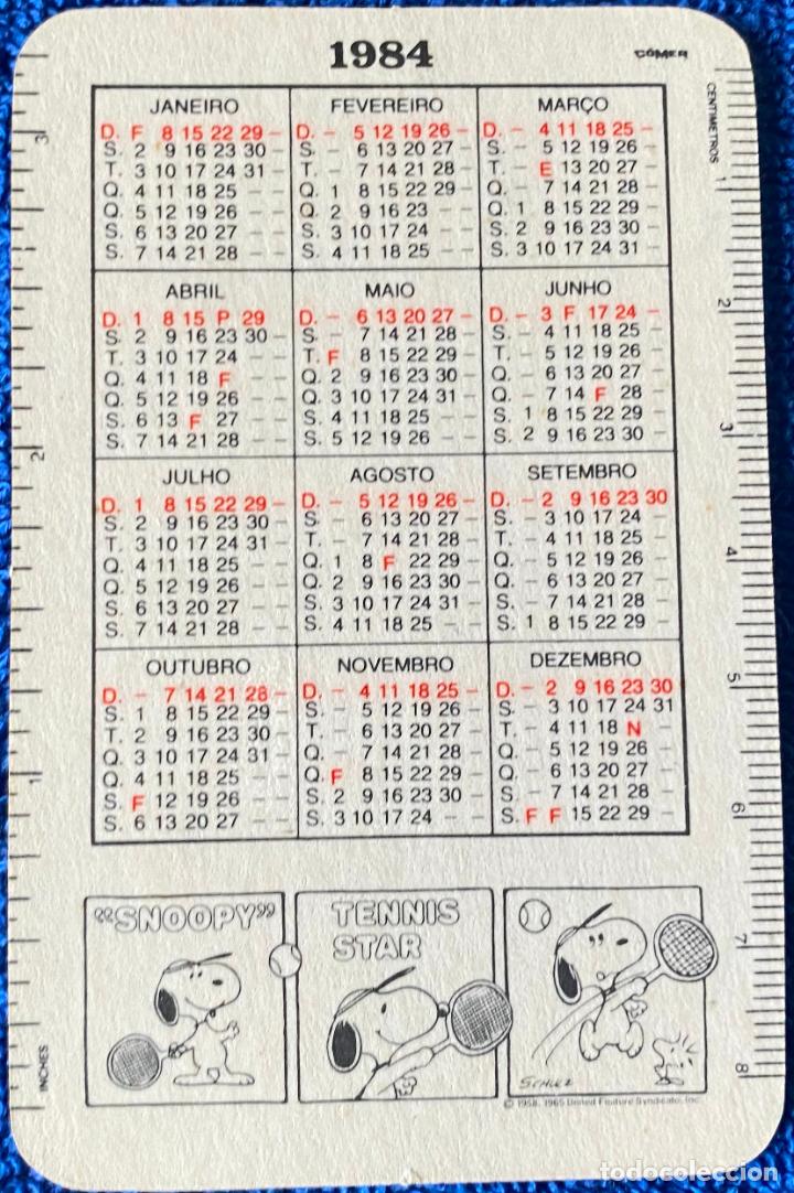 Coleccionismo calendarios: Snoopy - Comer (1984) &iexcl;Impecable! - Foto 2