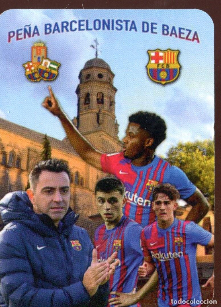 Coleccionismo calendarios: CALENDARIO PUBLICITARIO - FCB BARCELONA I 2022- PE&Ntilde;A BARCELONISTA DE BAEZA (JAEN)