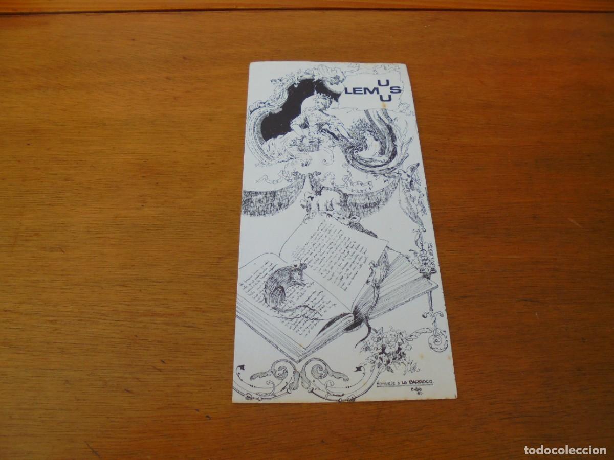 Coleccionismo Calendarios: CALENDARIO PUBLICIDAD LEMUS 1982 TENERIFE. HOMENAJE A LO BARROCO, FIRMADO POR CHANO 81