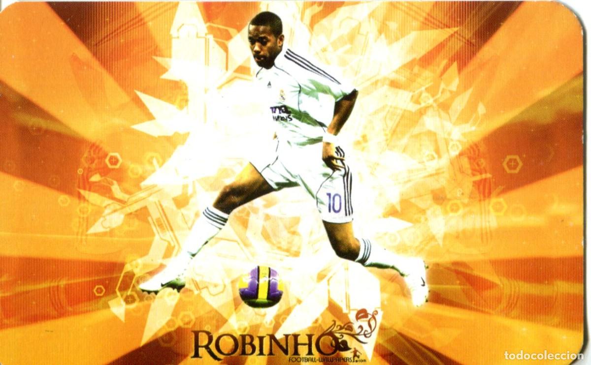 Coleccionismo calendarios: CALENDARIO DE F&Uacute;TBOL. 2008. REAL MADRID CLUB DE F&Uacute;TBOL. ROBINHO CRACK. AND&Uacute;JAR, JAEN.