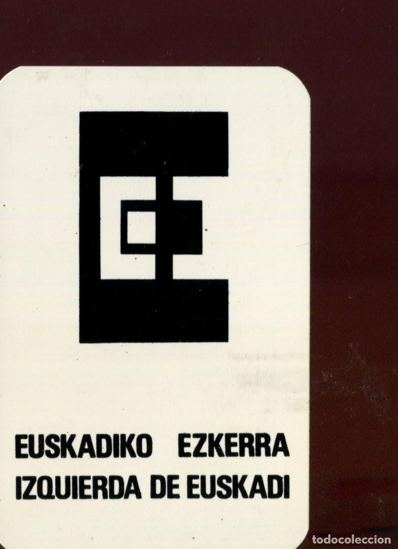 Collectionnisme Calendriers: calendario politico de euskadiko ezkerra -izquierda de euskadi de 1980