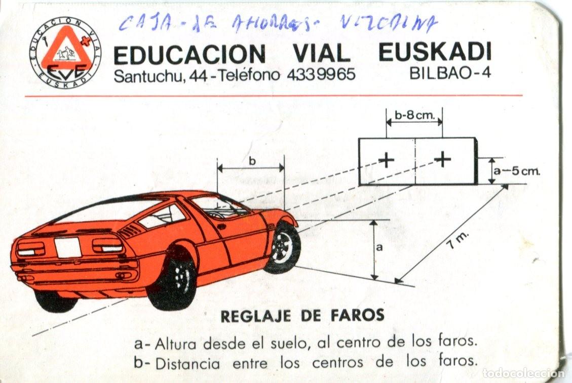 Collectionnisme Calendriers: CALENDARIO BANCOS Y CAJAS. CAJA DE AHORROS VIZCAINA. EDUCACI&Oacute;N VIAL EUSKADI. A&Ntilde;O 1982 Defectuoso