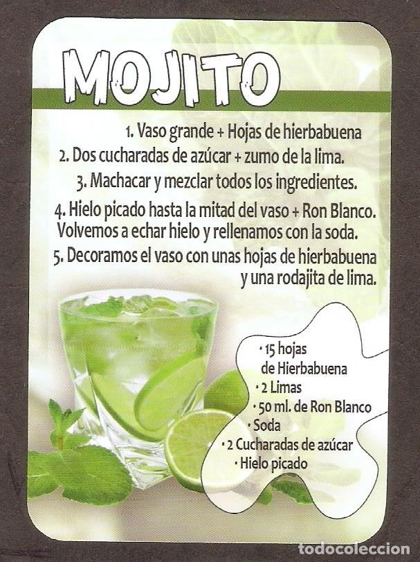 Coleccionismo Calendarios: CALENDARIO DE BOLSILLO DE SERIE EDIJAR A&Ntilde;O 2015 BEBIDAS - C&Oacute;CTEL - MOJITO - VER FOTO REVERSO