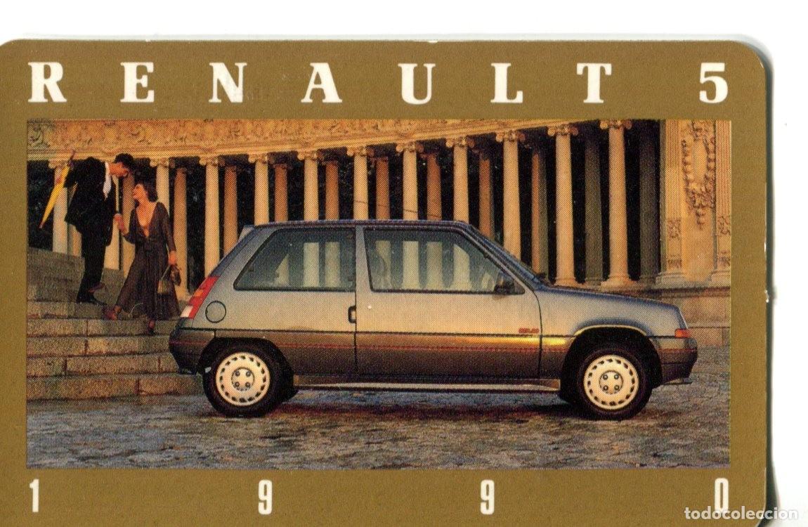 Coleccionismo calendarios: CALENDARIO BOLSILLO - RENAULT 5- A&Ntilde;O 1990 COCHES