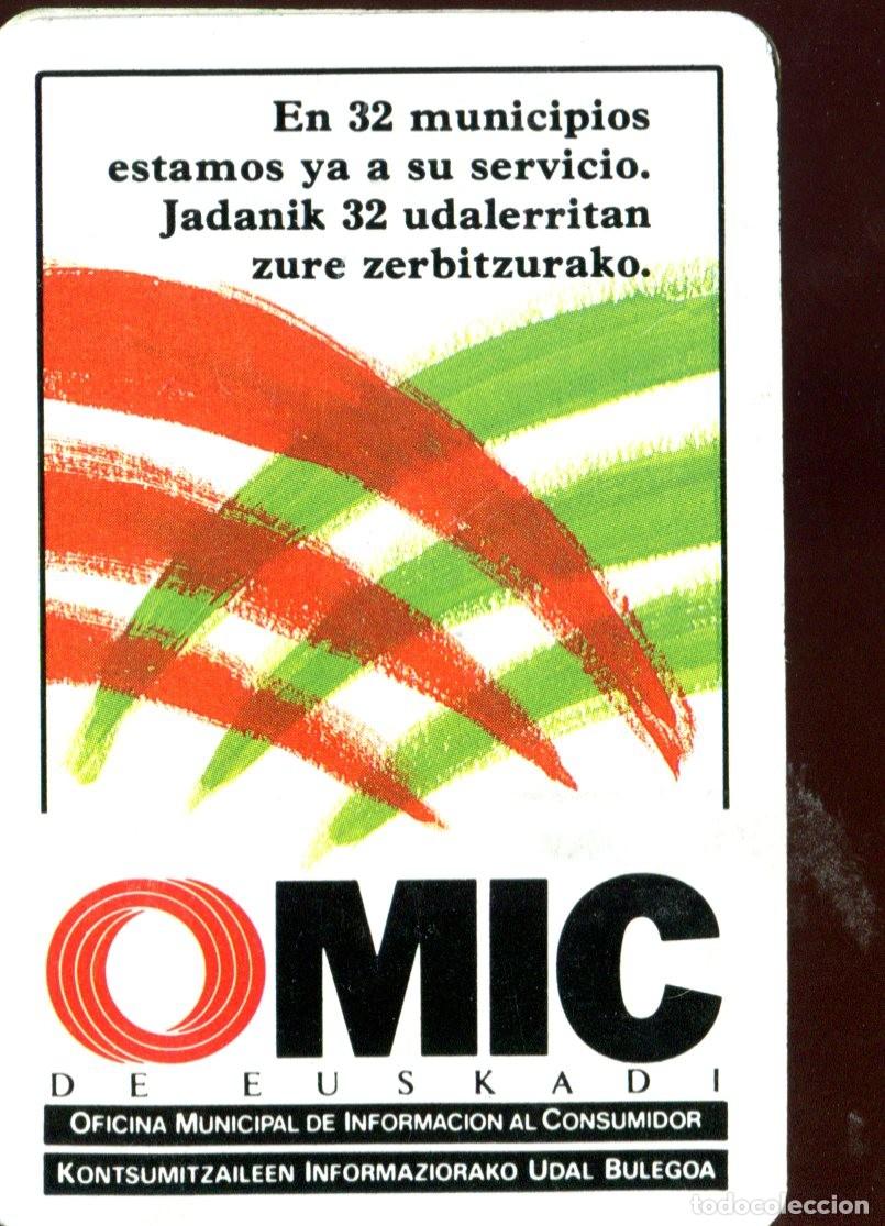 Coleccionismo calendarios: CALENDARIO FOURNIER. OMIC DE EUSKADI. 1988