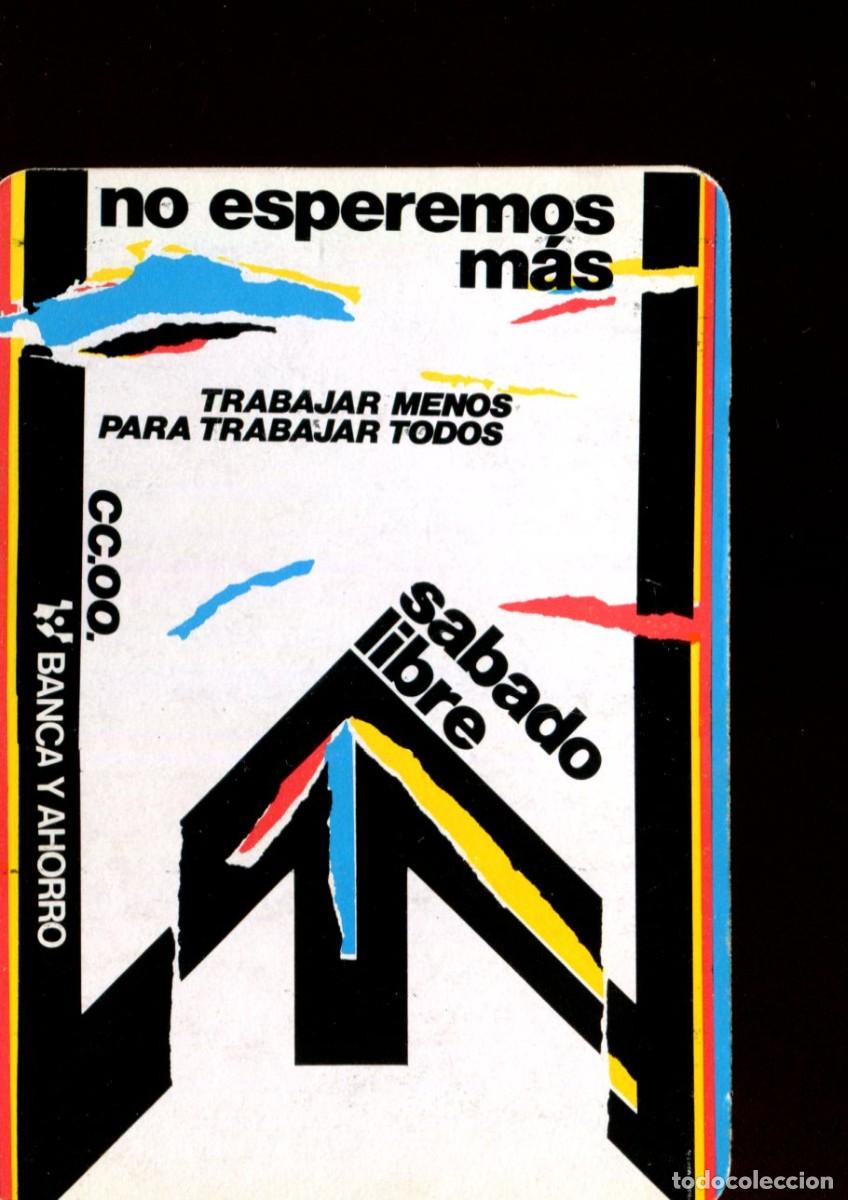 Coleccionismo calendarios: CALENDARIO DE POL&Iacute;TICA. SINDICATOS. CCOO BANCA Y AHORRO. COMISIONES OBRERAS. A&Ntilde;O 1987
