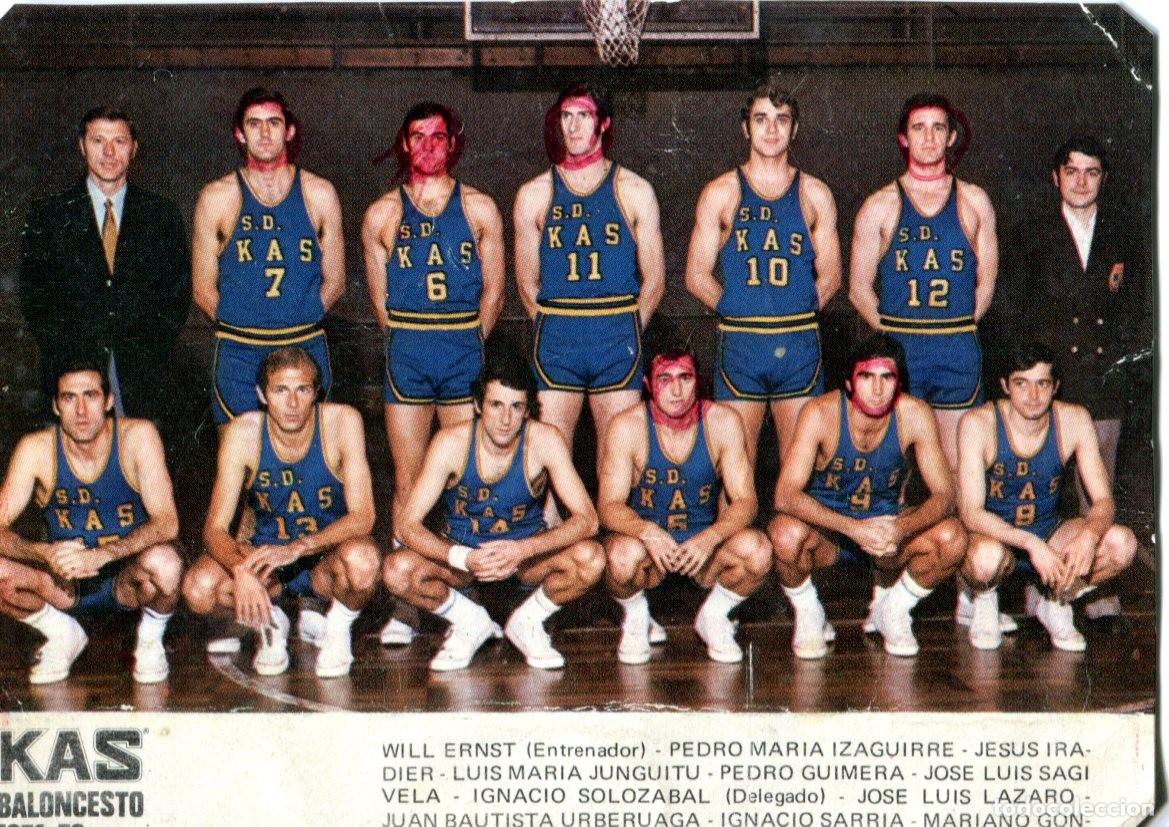 Coleccionismo calendarios: CALENDARIO KAS EQUIPO BALONCESTO A&Ntilde;O 1972 -TEMPORADA 71/72 DEPORTES