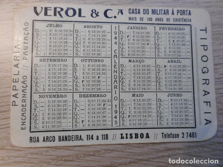 Coleccionismo calendarios: ANTIGUO CALENDARIO VEROL & CIA. CASA DO MILITAR A PORTA. PAPELARIA TIPOGRAFIA LISBOA PORTUGAL 1944