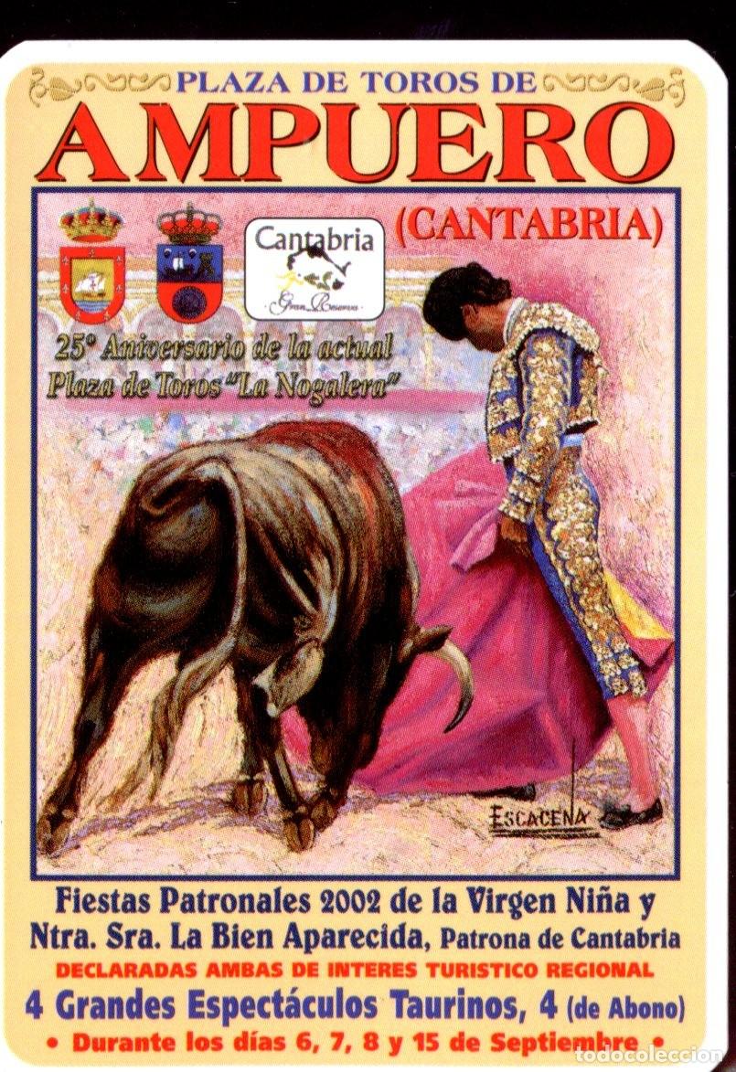 Colecionismo Calend&aacute;rios: CALENDARIO DE A&Ntilde;O 2003 EN PUBLICIDAD DE PLAZA DE TOROS DE AMPUERO CANTABRIA EN ESPA&Ntilde;OL