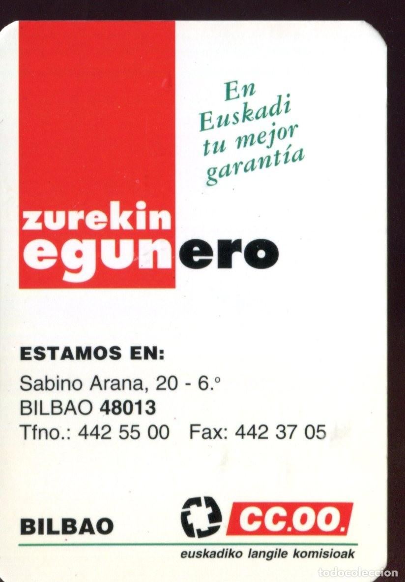 Sammeln von Kalendern: CALENDARIO POL&Iacute;TICO. SINDICATO. COMISIONES OBRERAS BILBAO. CCOO. A&Ntilde;O 1995