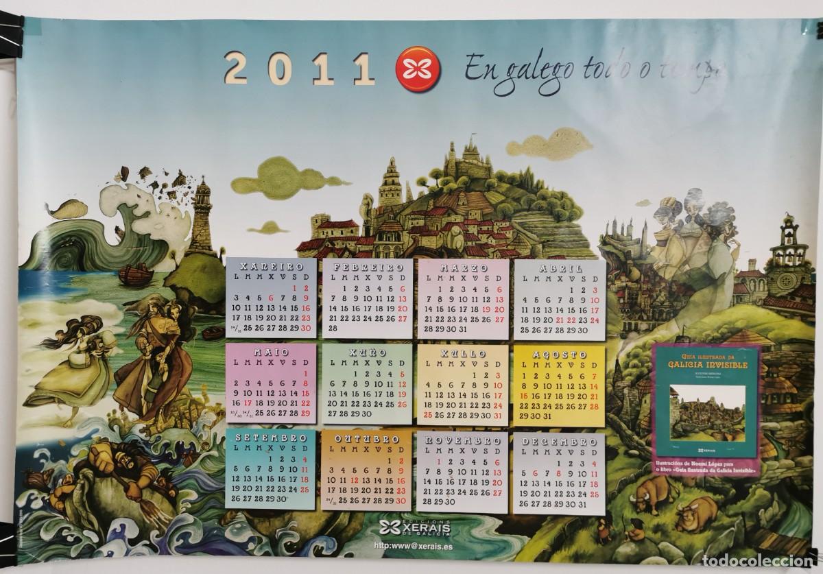 Colecionismo Calend&aacute;rios: POSTER CALENDARIO A&Ntilde;O ANO 2011 EDITORIAL XERAIS
