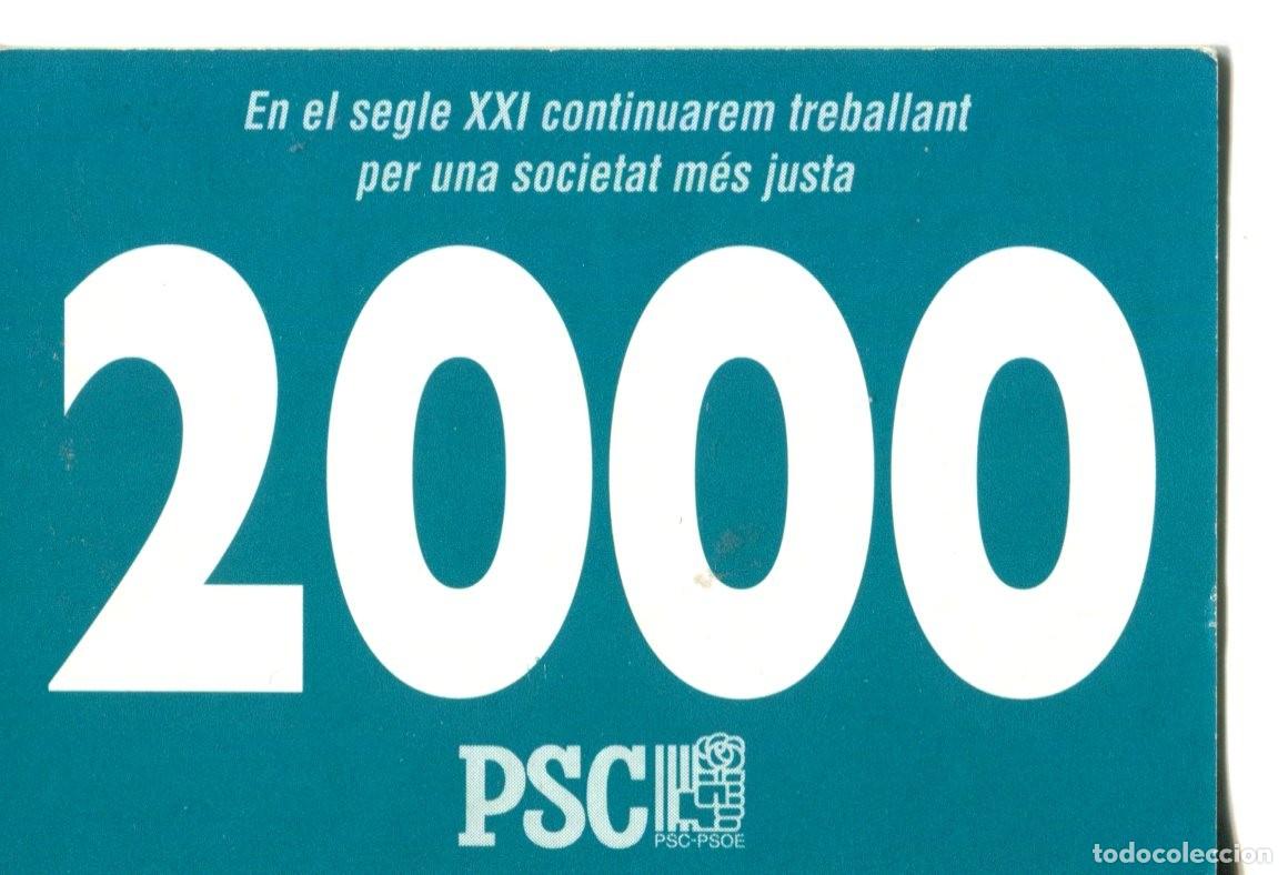 Colecionismo Calend&aacute;rios: calendario de publicidad de pol&iacute;tica y sindicatos, PSC-PSOE a&ntilde;o 2000